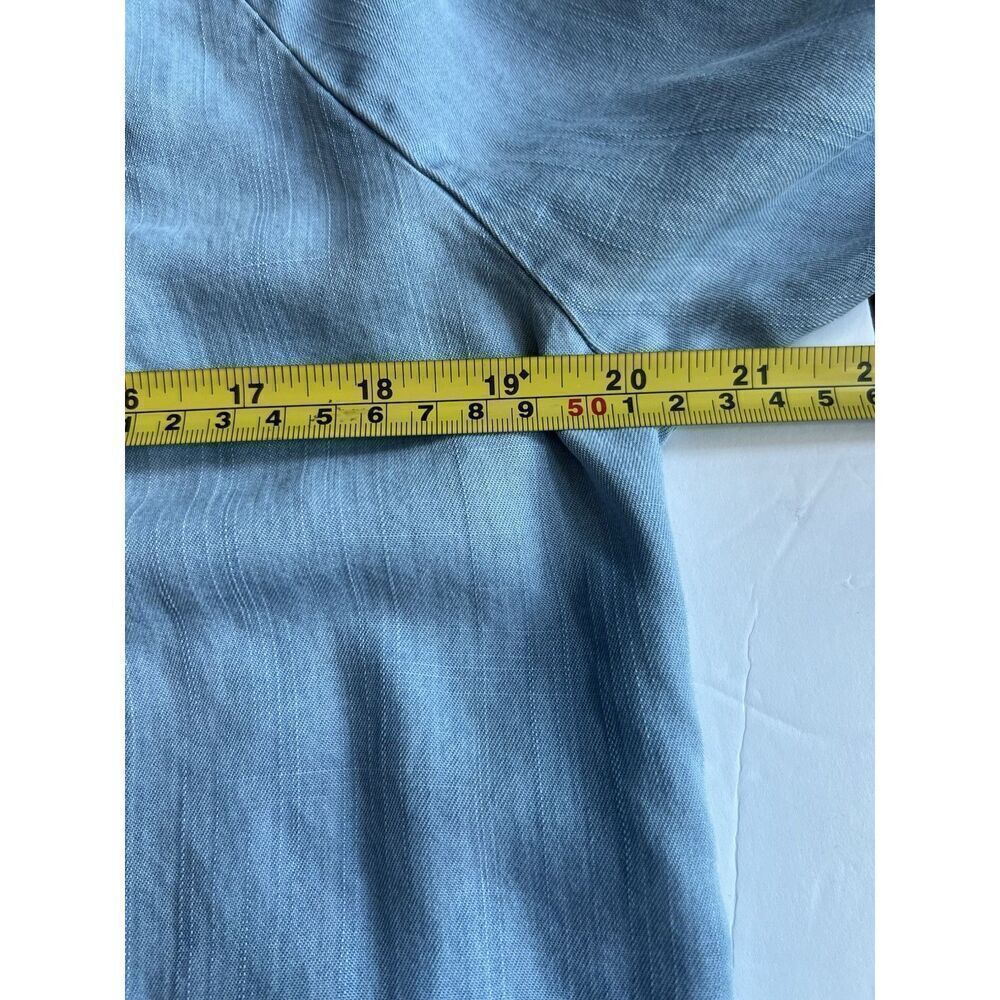 Hester & Orchard Blue Blouse Sz Small/Med Boho Peasant Romantic  4 Button Tencel - Picture 6 of 10